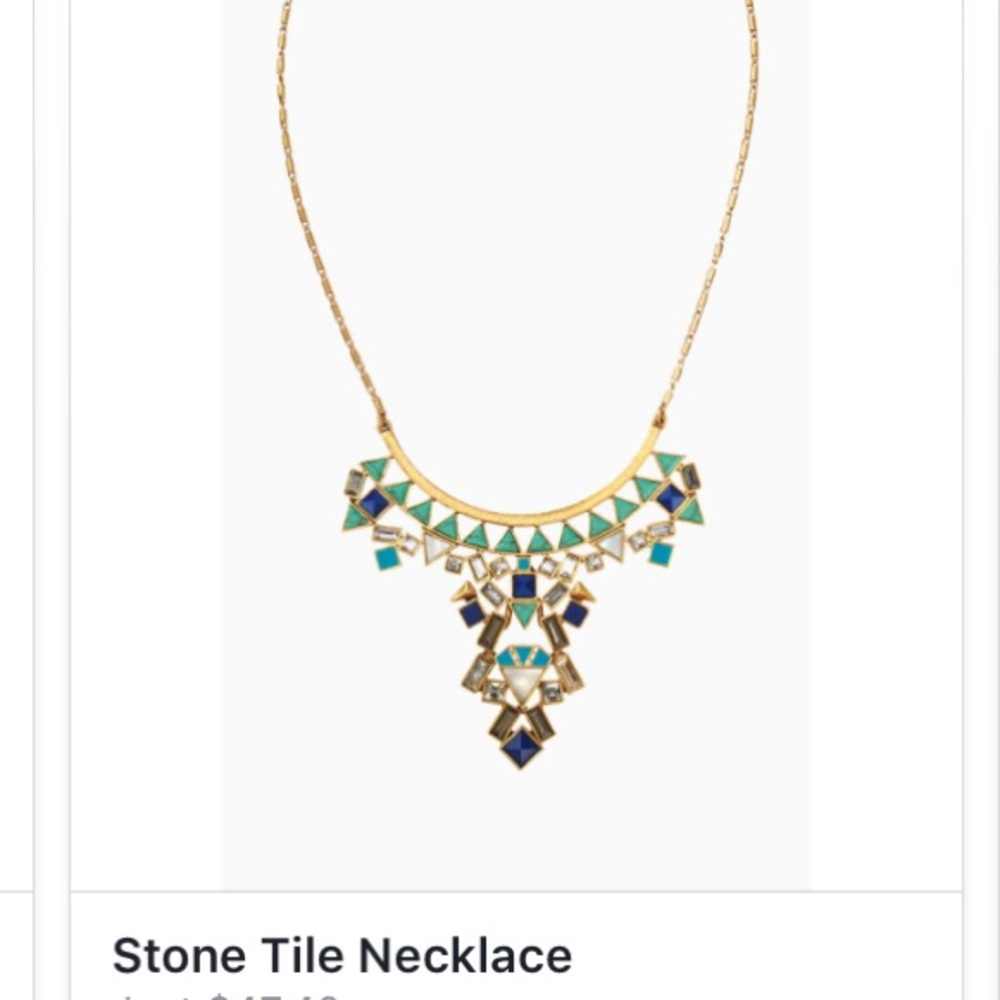 Stella & Dot - "Stone Tile Necklace"