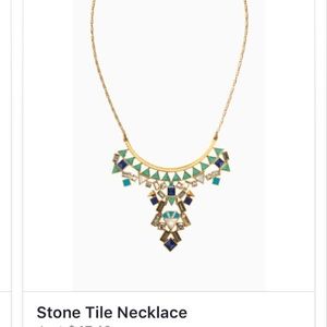Stella & Dot - "Stone Tile Necklace"
