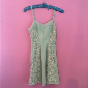 Pretty Lauren Conrad Teal Lace Dress, Size 0