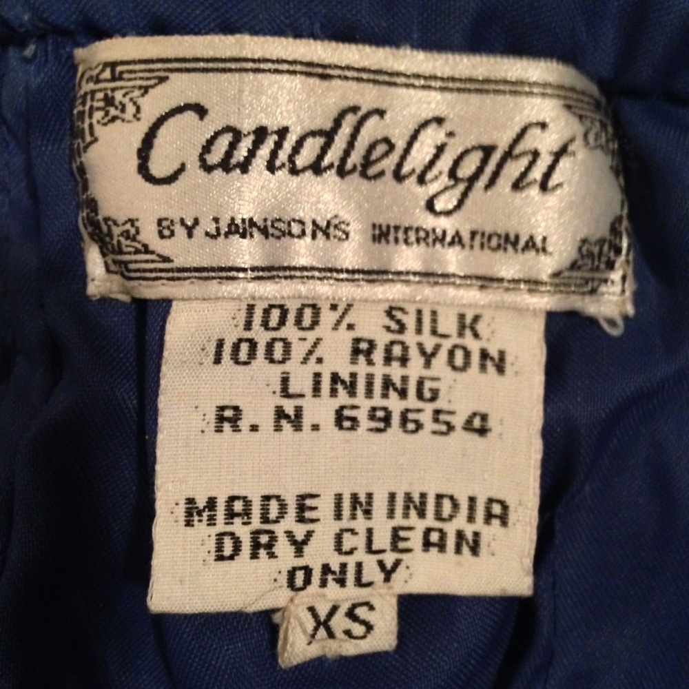 ‼️SOLD‼️ VINTAGE l Blue Sequin Cocktail Dress XS - Picture 5 of 7