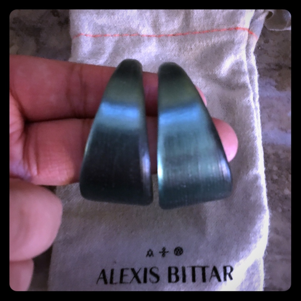 Alexis Bittar Lucite Hoop Earrings