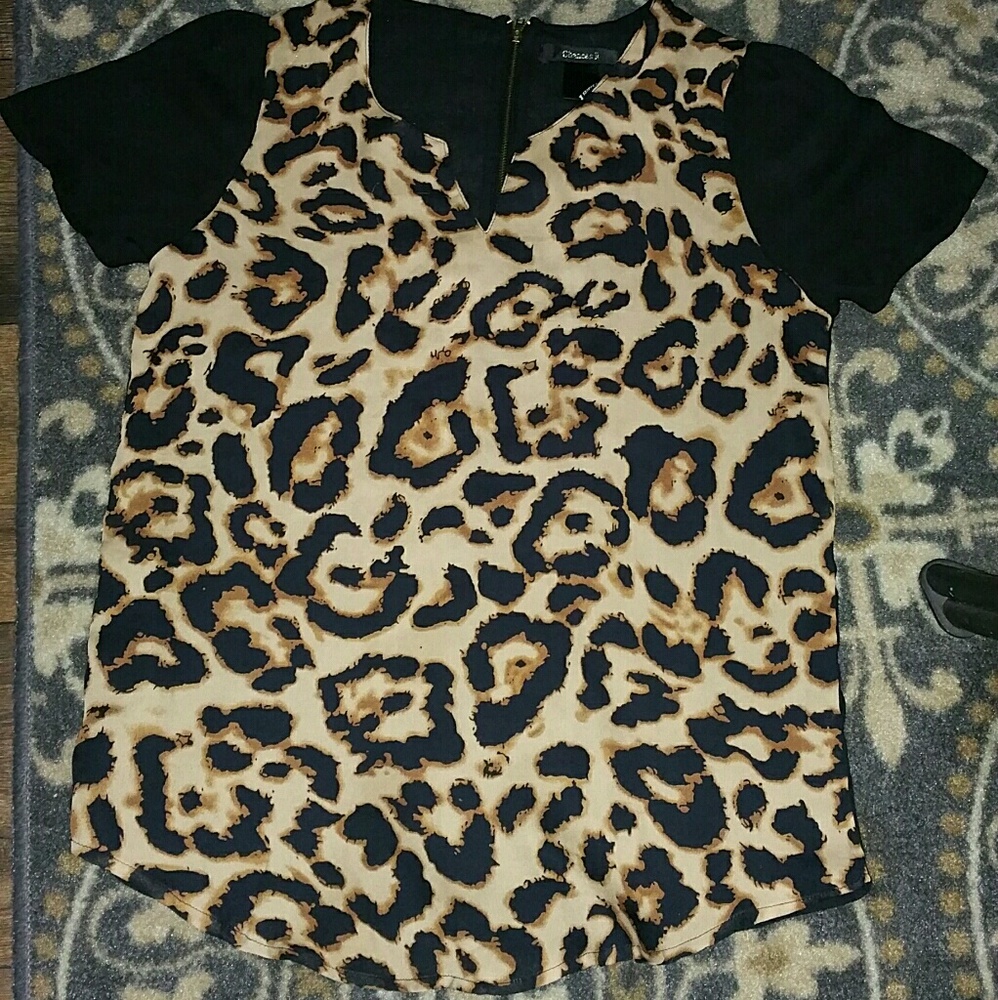Cute Cheetah Blouse..worn a few times