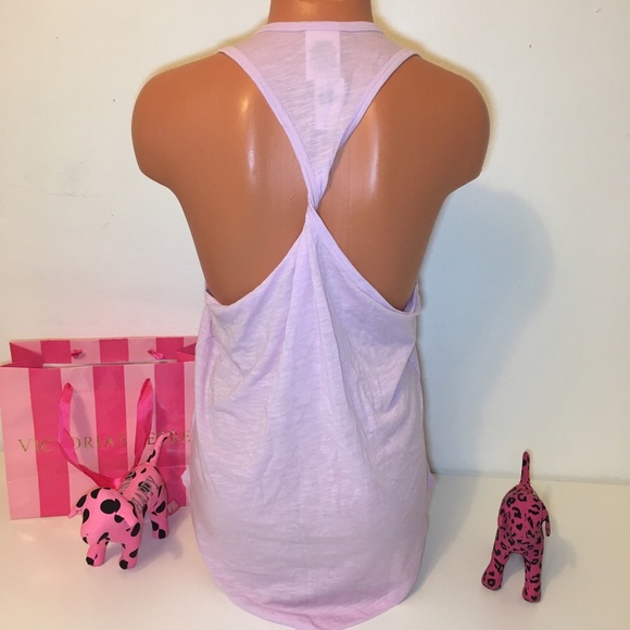 NEW PINK VS TWIST BACK MUSCLE TANK - Picture 5 of 5