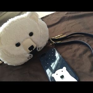 Kate Spade winter 2016 polar bear handbag nwot