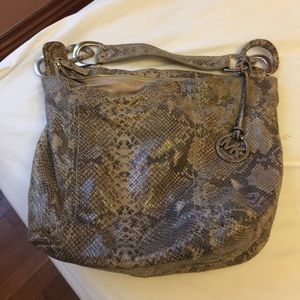 Michael Kors leather like snake skin purse