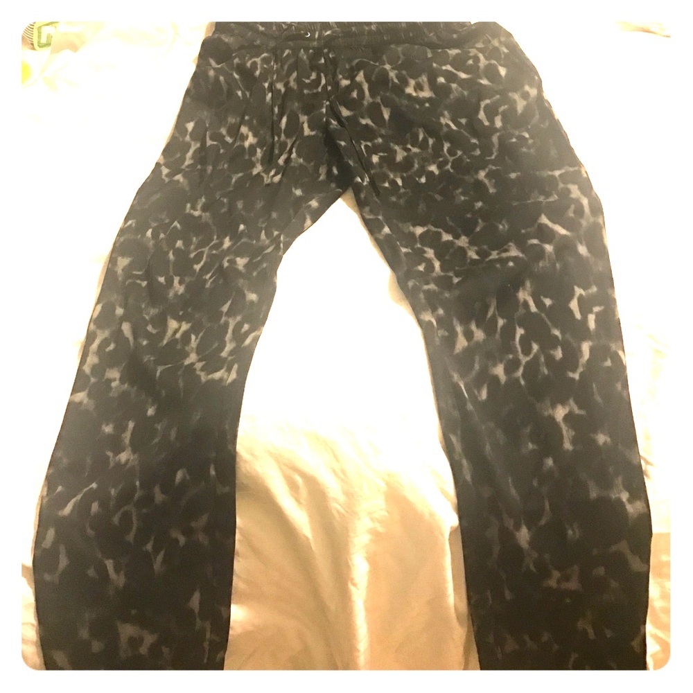 Flowy leopard pants