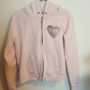 VS Pink zip hoodie