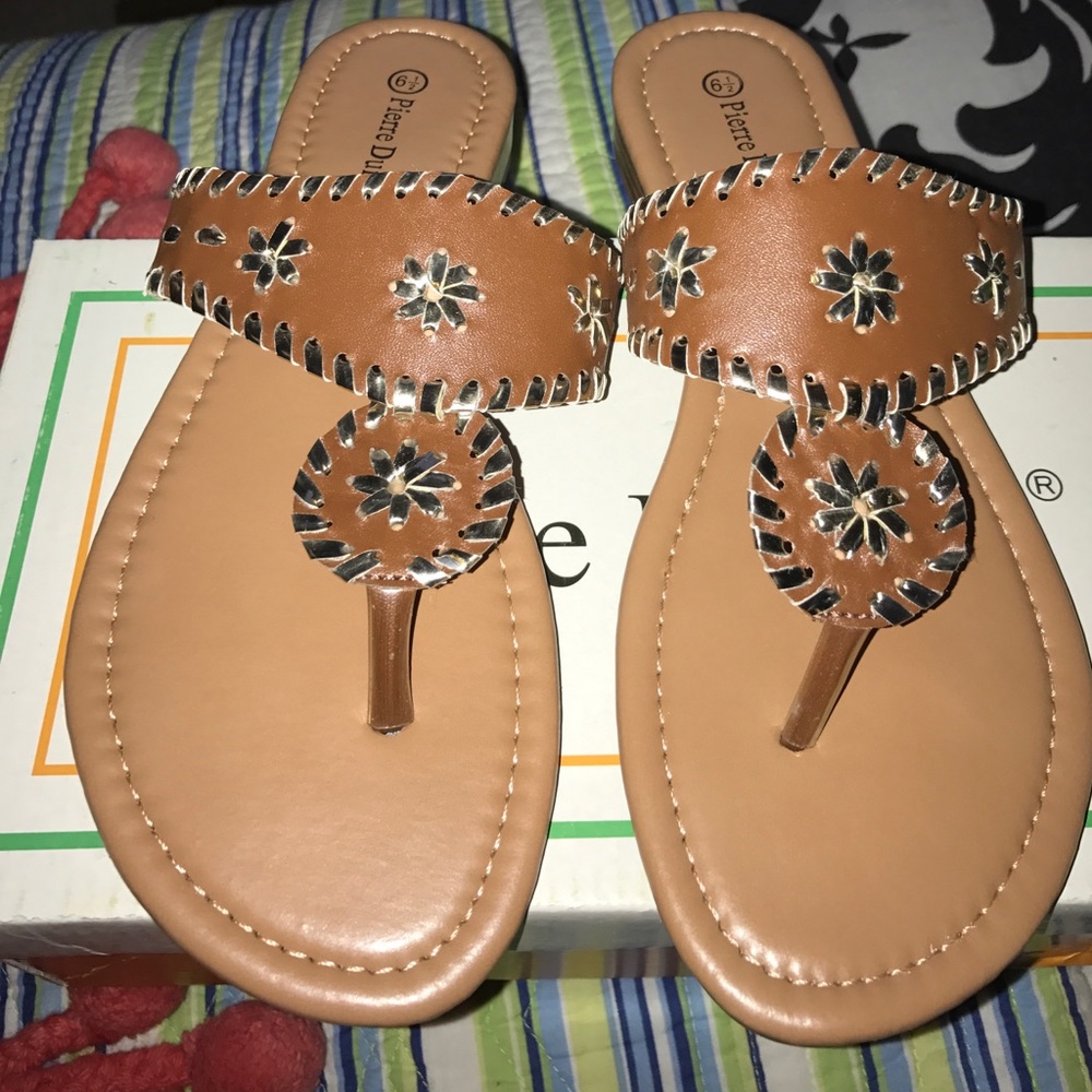Designer inspired sunburst summer sandals