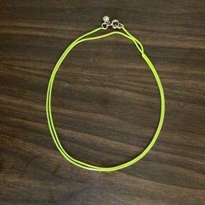 JCREW Neon Green Necklace
