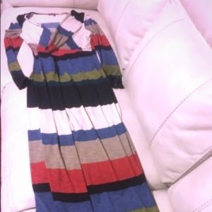 🌈 Hush Boutique Multi Stripe Maxi/Mini Dress