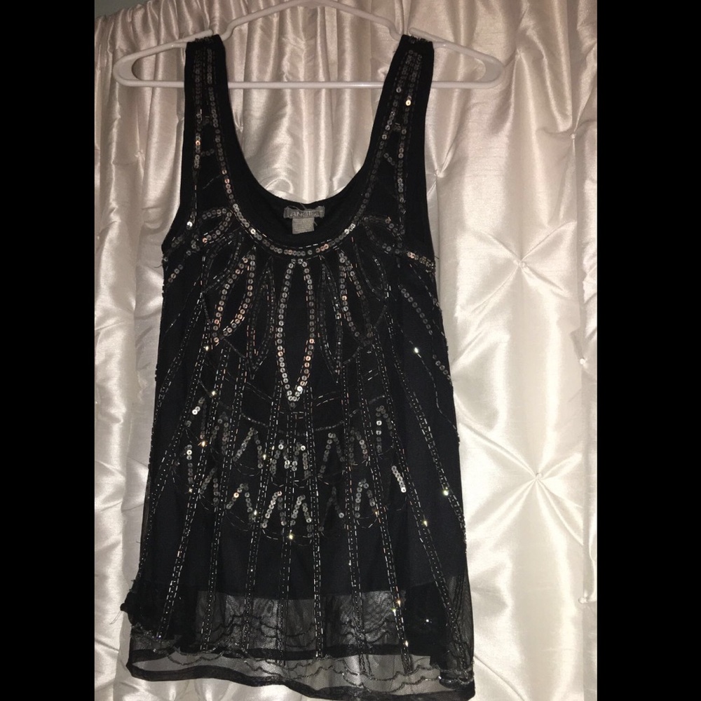 An Angie beaded top