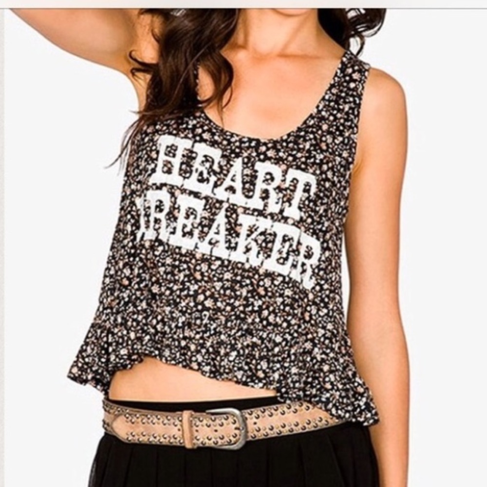 Forever 21 Heartbreaker Floral Top