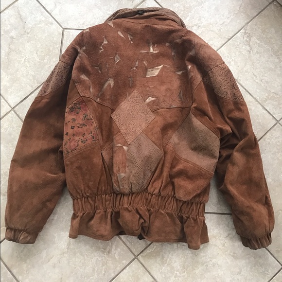 SOLD Vintage 100% Genuine Leather Oversized Jacket - Picture 2 of 3
