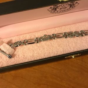 Silver juicy couture bracelet
