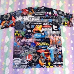 Tops - DAMAGE TEE ONE SIZE SUPER SOFT ORG $140 NEVER WORN Tops - DAMAGE TEE ONE SIZE SUPER SOFT ORG $140 NEVER WORN