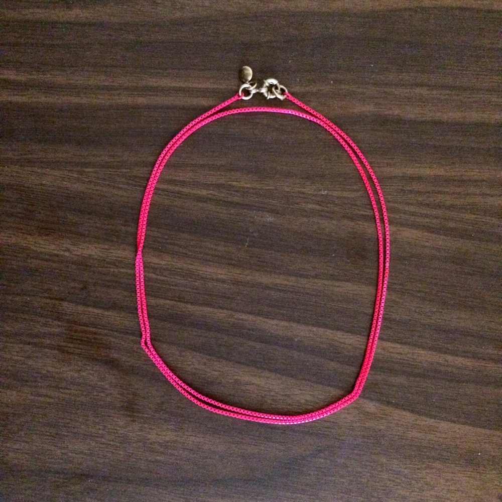 JCREW Neon Pink Necklace