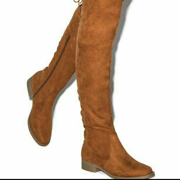Buy Black Forever Comfort® Over The Knee Sock Boots from  Over the knee boots