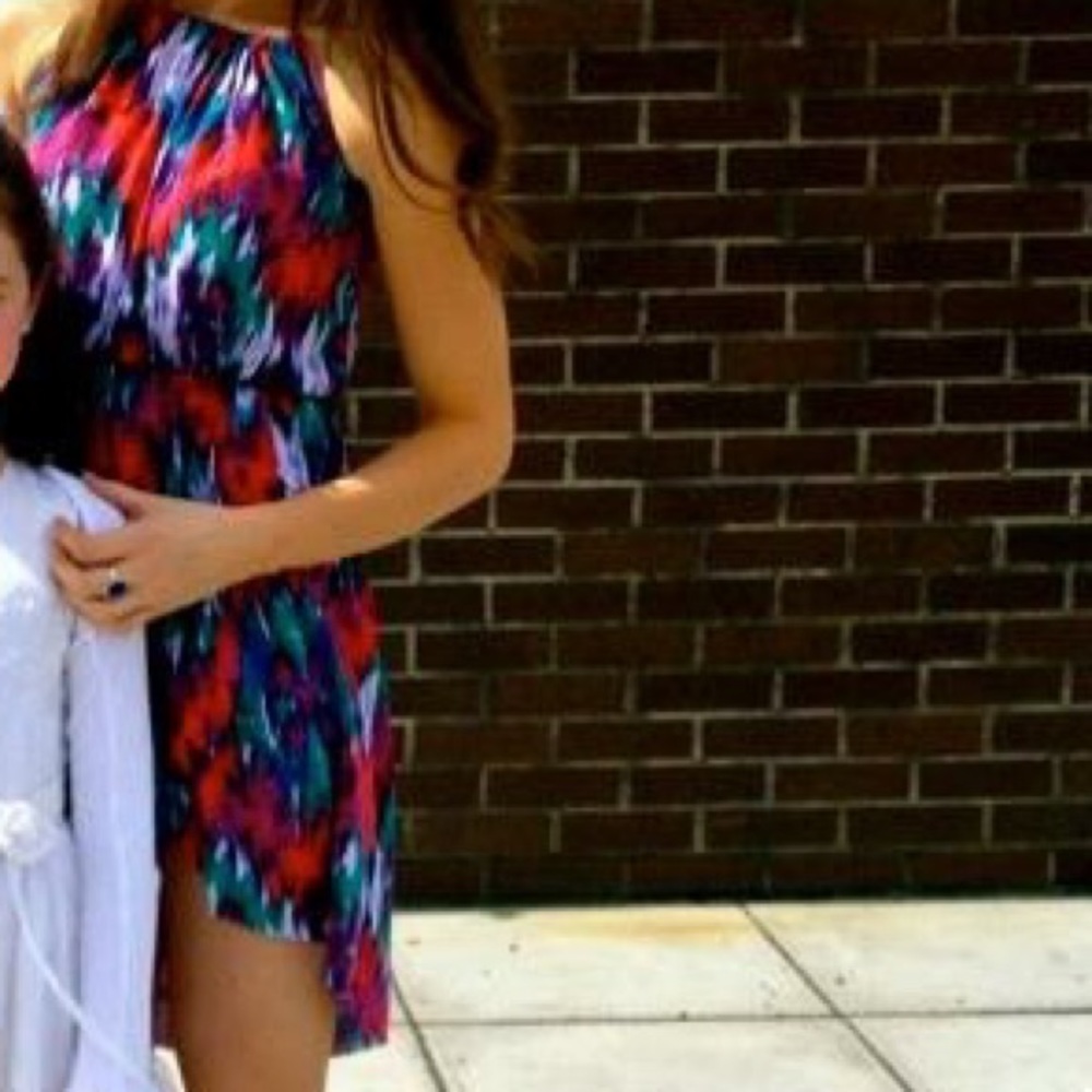 ✨Trendy high-low halter dress✨
