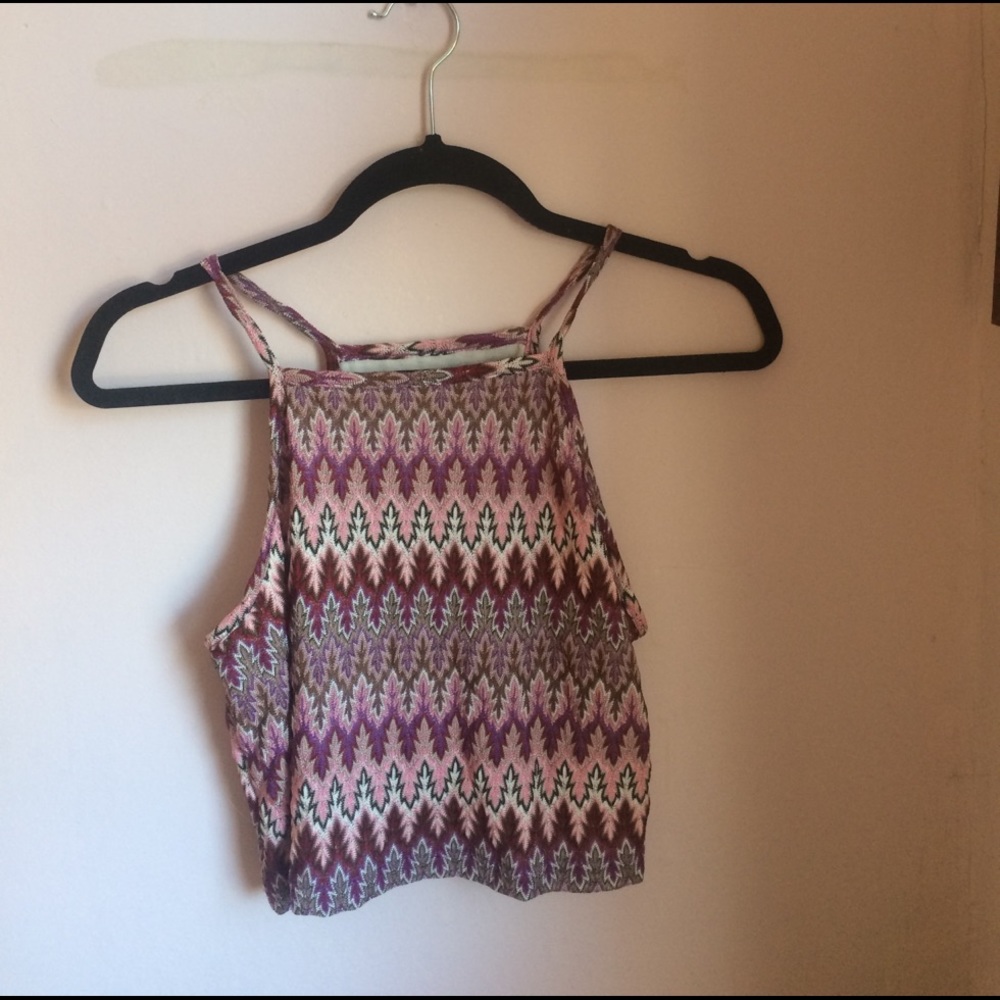 Hippy mossimo patterned haltered crop top!!