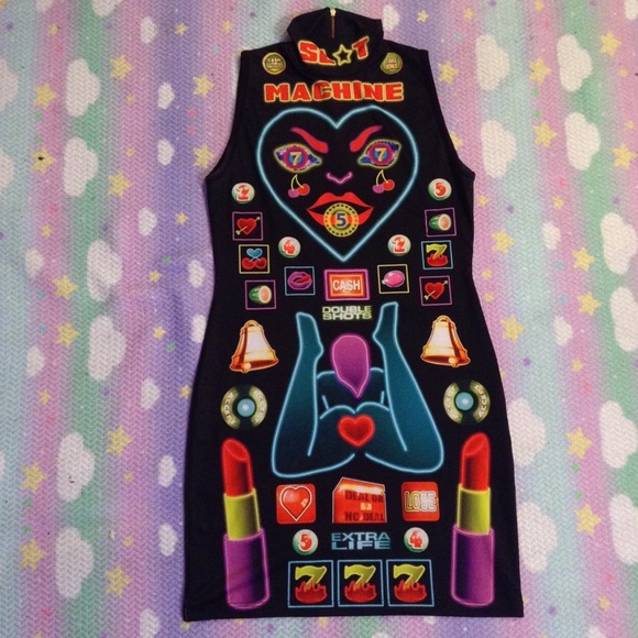Dresses - NYMPHA SLOT MACHINE DRESS SZ LARGE WORN ONCE RARE Dresses - NYMPHA SLOT MACHINE DRESS SZ LARGE WORN ONCE RARE