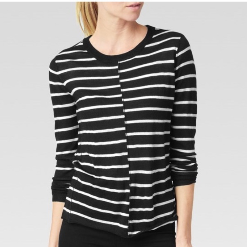 🔷PAIGE🔷 Black & White Stripe Knit Designer Top