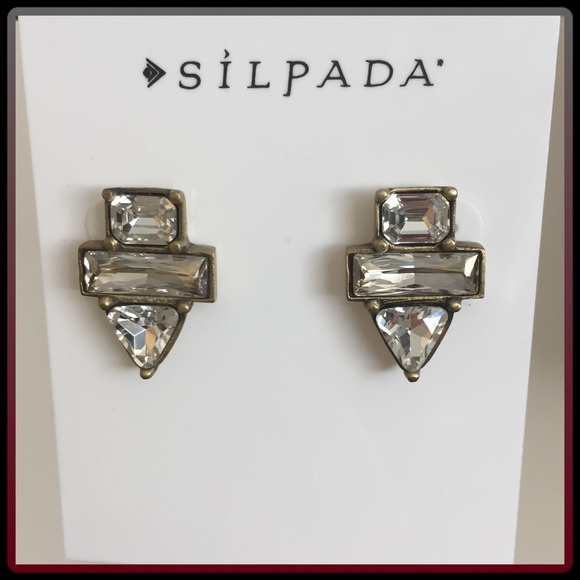 Silpada Swarovski crystal earrings - Picture 2 of 3