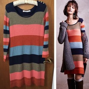 Anthropologie Colorstack Sweater Dress