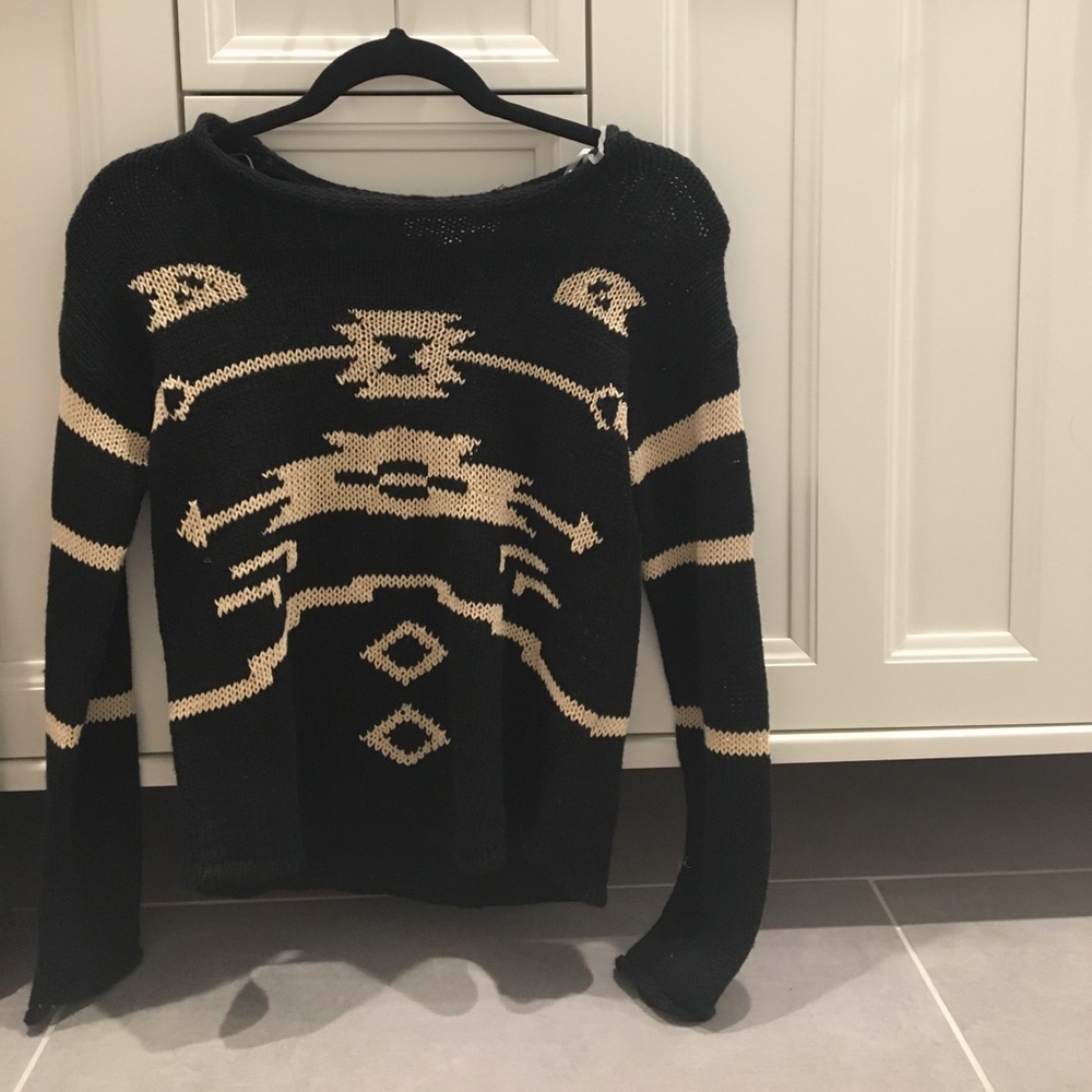 Knit aztec sweater