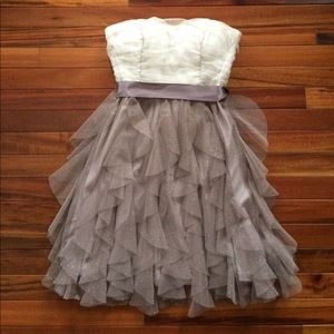 Strapless sparkly dress