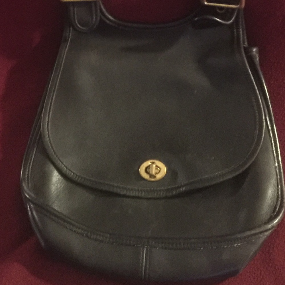 Coach Black saddle bag