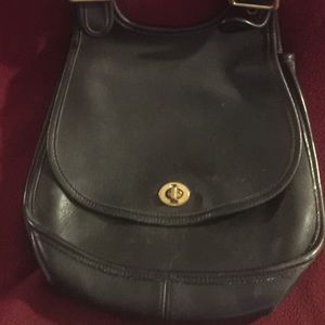 Coach Black saddle bag
