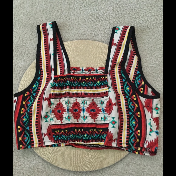 Wet Seal Tribal Crop Top - Picture 2 of 2