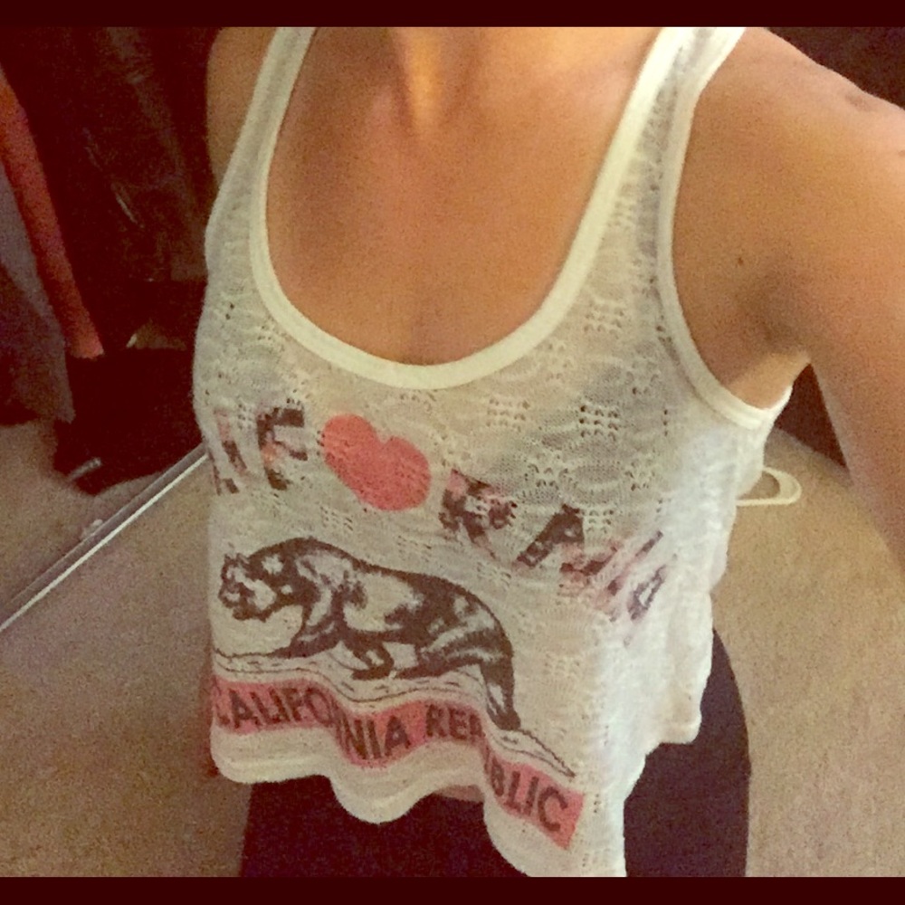 Crop tank from wet seal