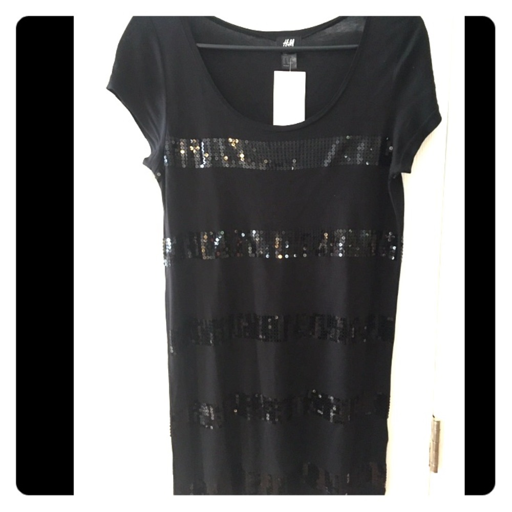H&M studded short sleeve dress