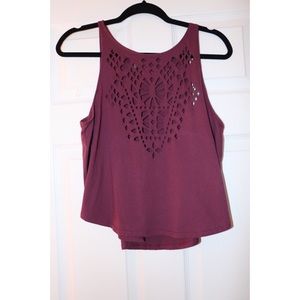 Purple cut out top from Portsmouth Boutique!