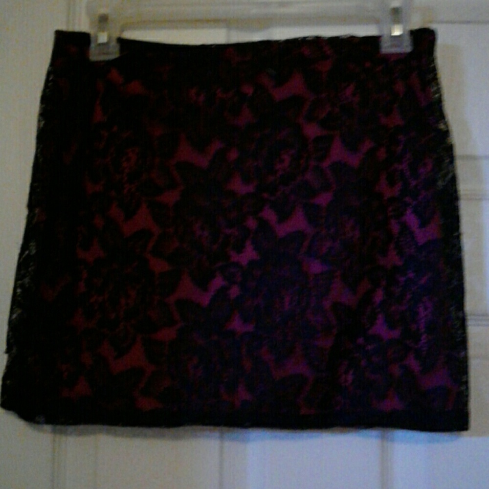 Floral print mini skirt