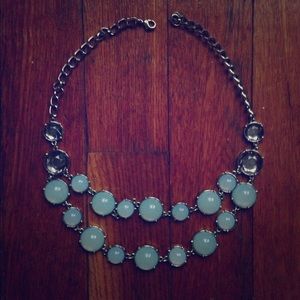 Light blue two tiered necklace