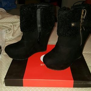 Black ankle boots