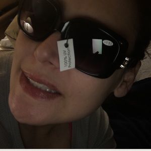 JOY & IMAN +1.50 Black Sunnies W/Pouch BNWT