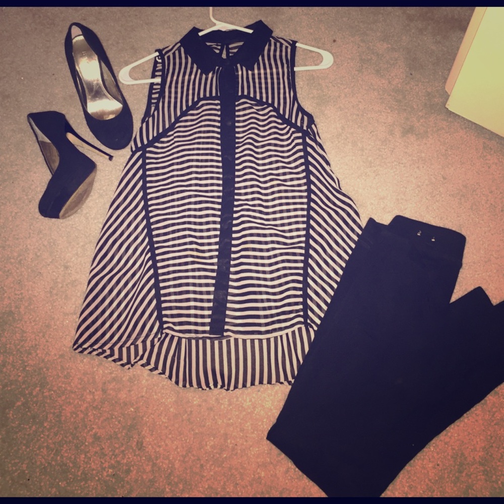 Charlotte Russe striped tank top 💄