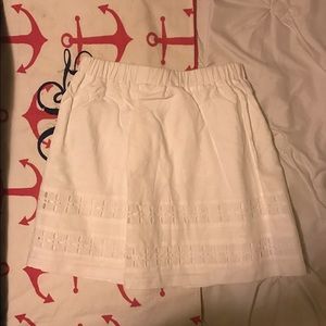 Crown & Ivy White Crotchet Skirt