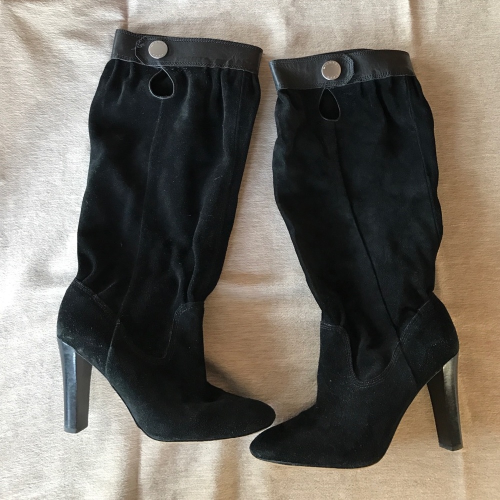 MICHAEL Michael Kors black suede boots.