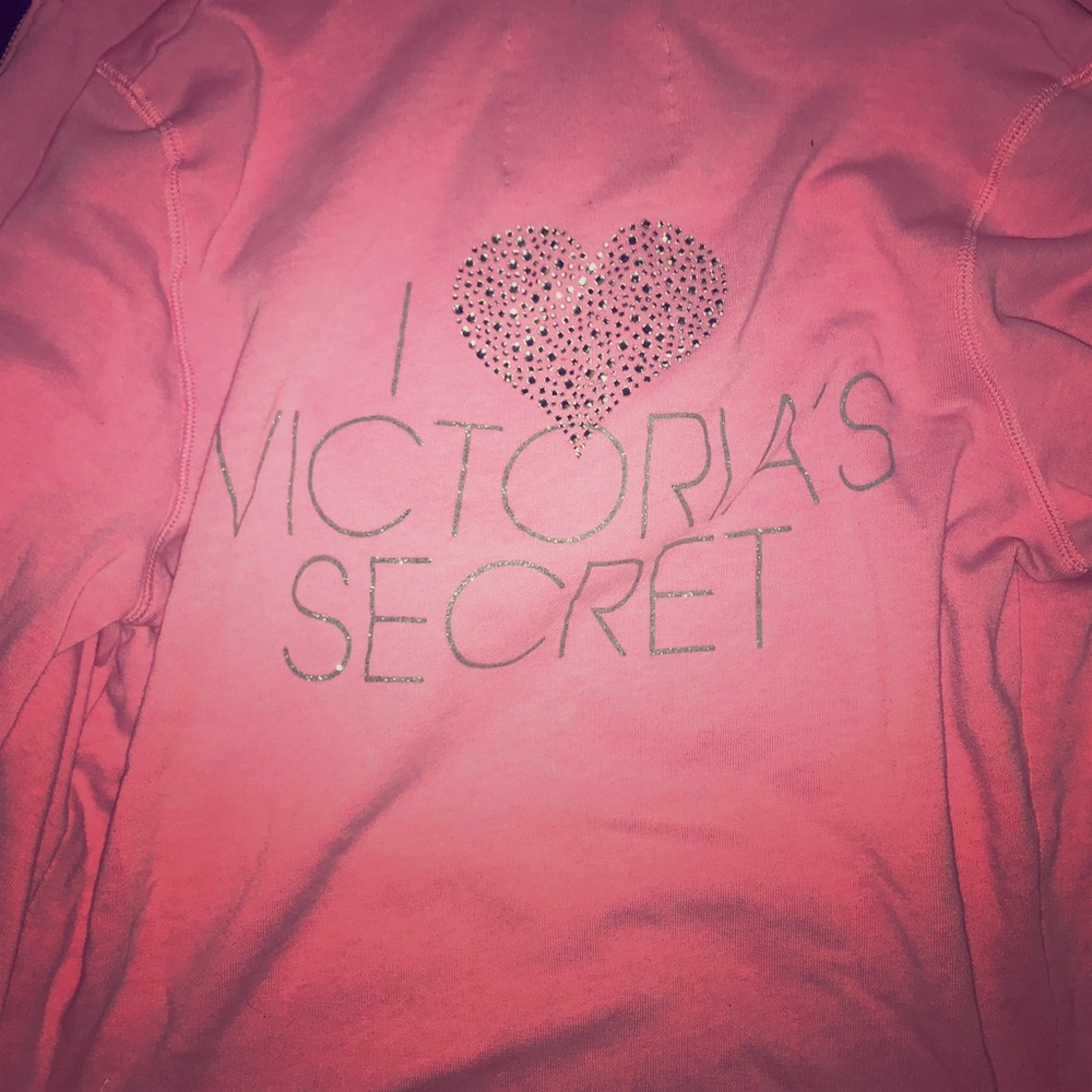Victoria's Secret pink zip up hoodie