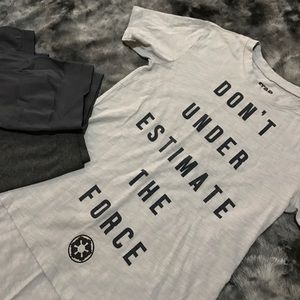 Star wars shirt + grey leggings (2-pairs) combo