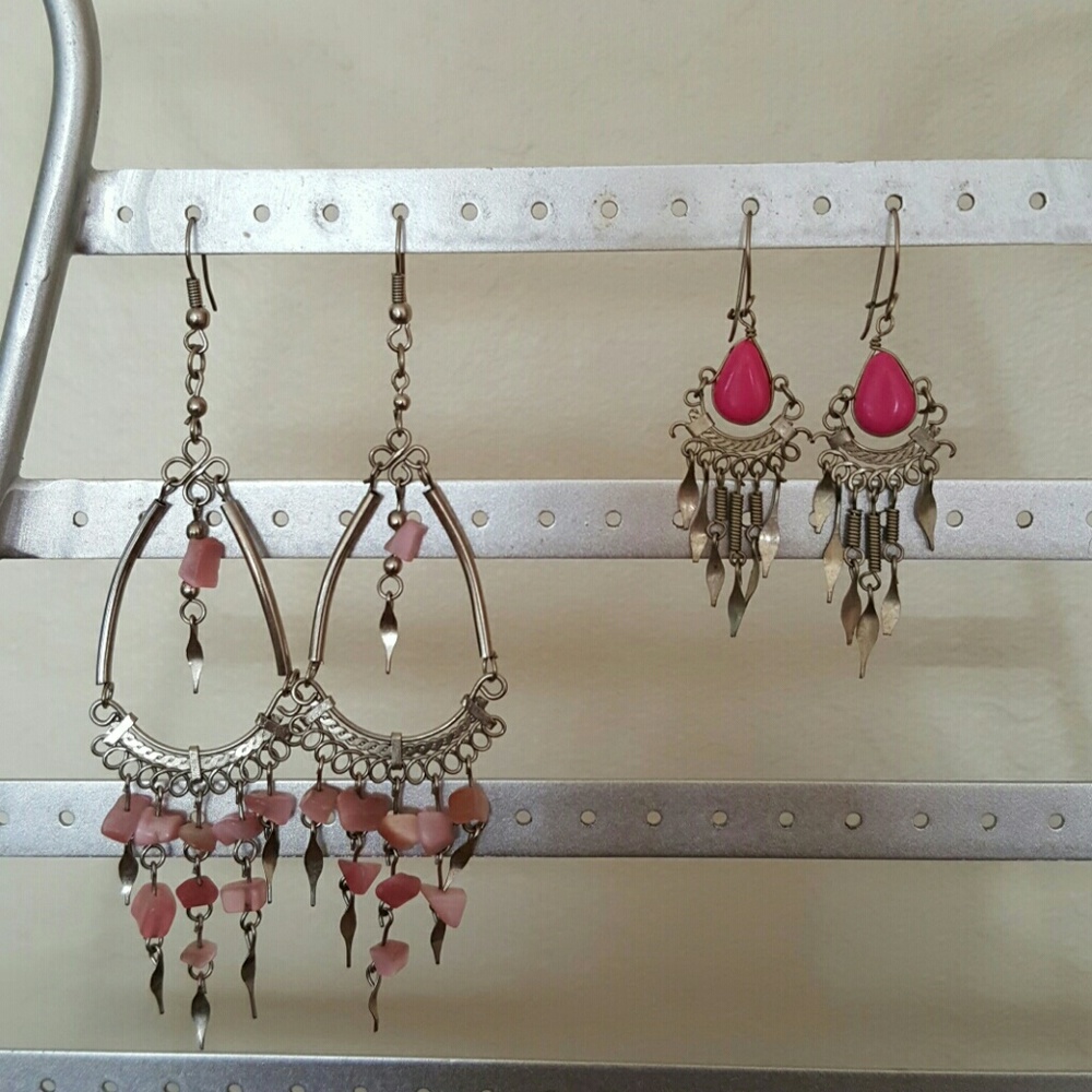 Pink Dangly Earring Bundle