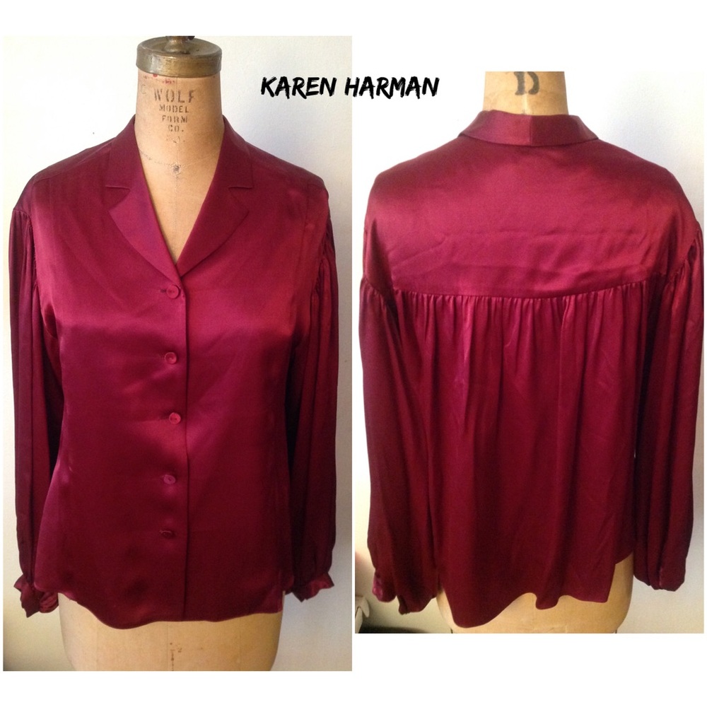 Karen Harman Designer Silk Blouse