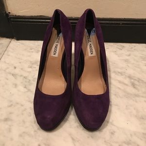 Steve Madden Purple Suede Heels