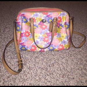 Coach flowered purse