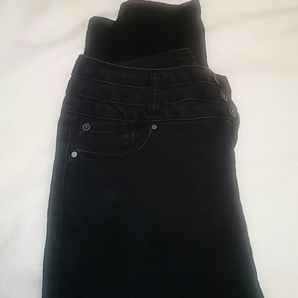 High Waist Black Skinny Jegging