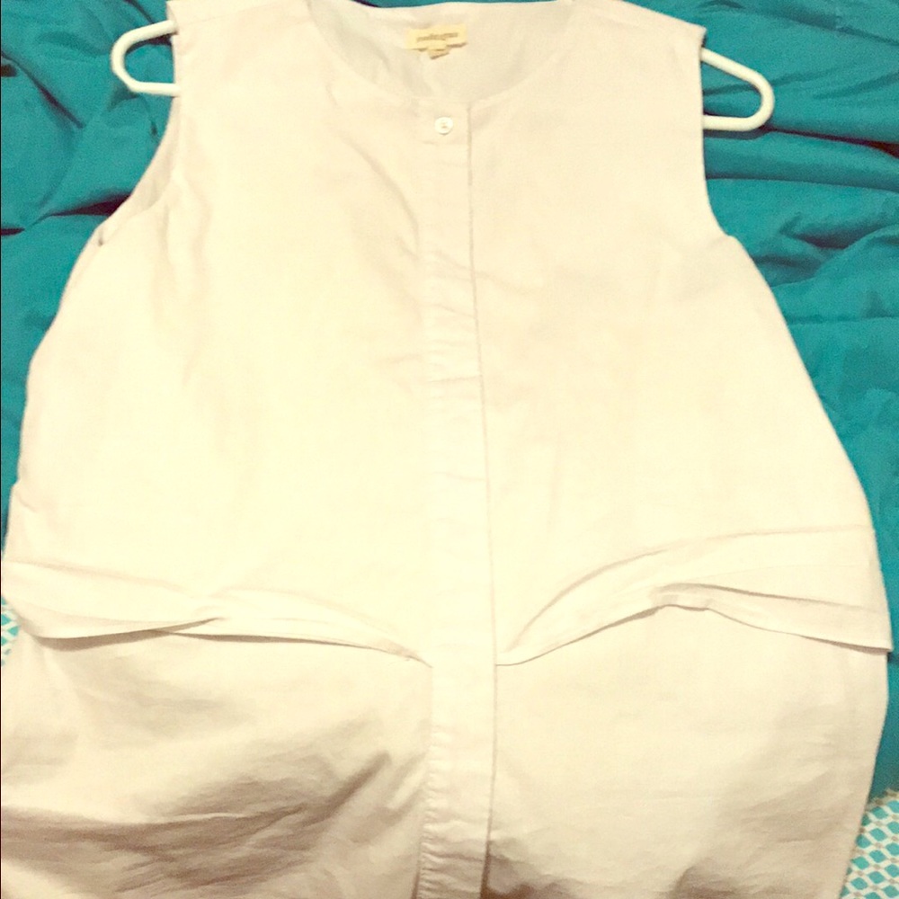 White work shirt button down